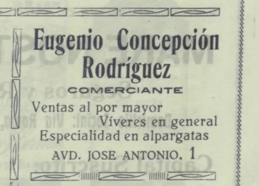 Programa Bajada de La Virgen, 1945.